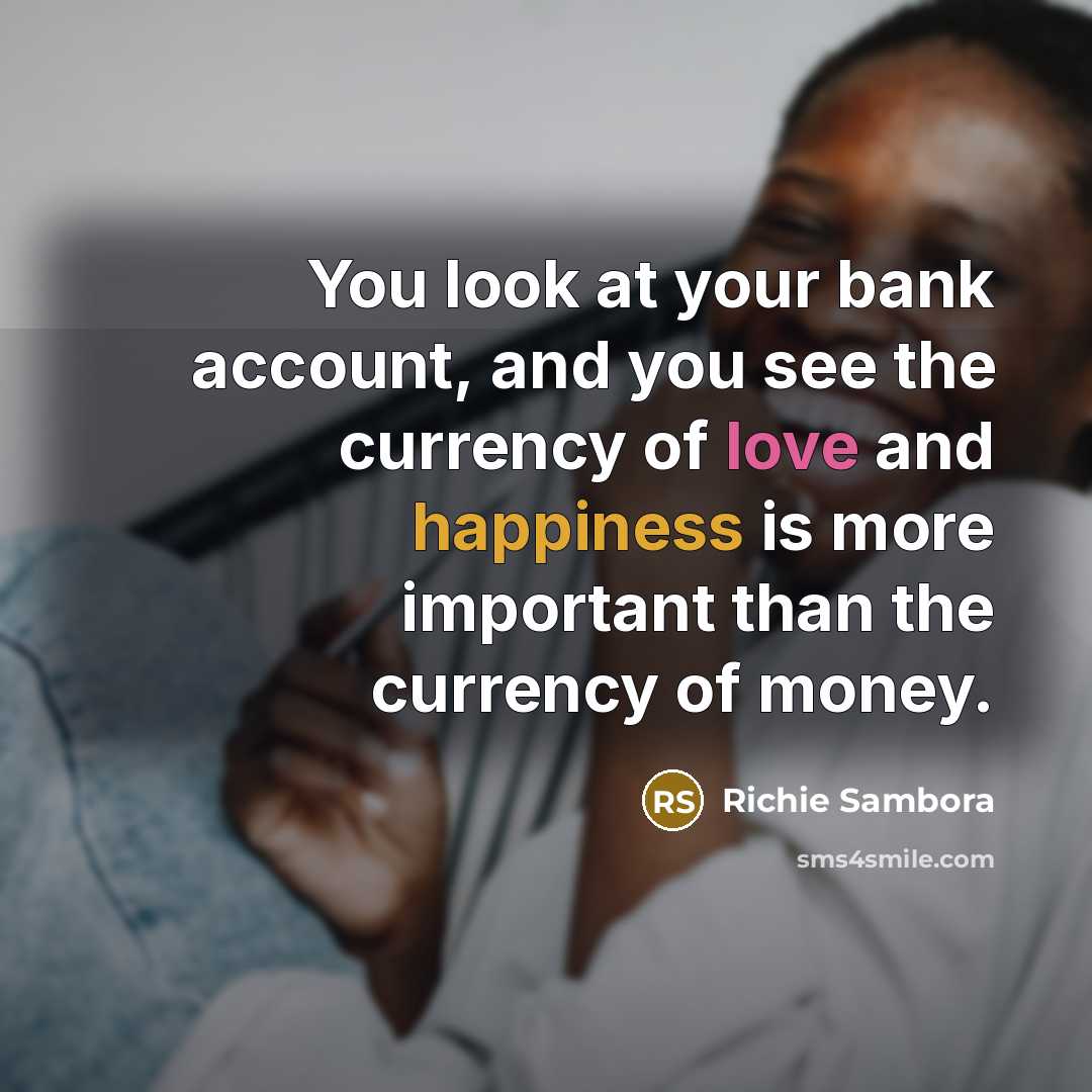 “You look at your bank account, and you see the…” quote by Richie Sambora