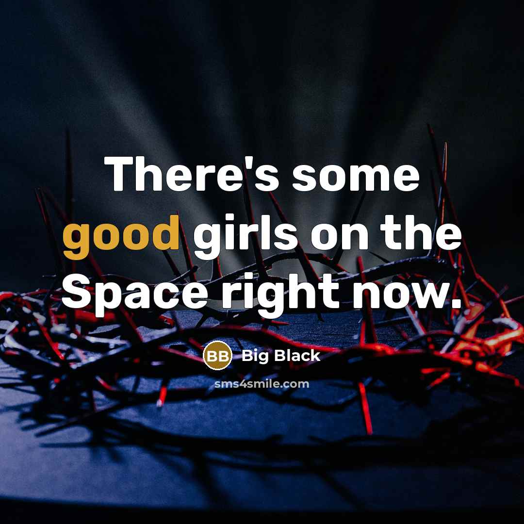 “There's some good girls on the Space right now.” quote by Big Black