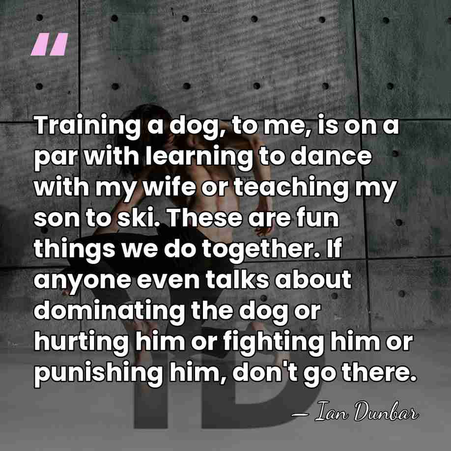 Training a dog, to me, is on a par with learning to&hellip; - Ian Dunbar