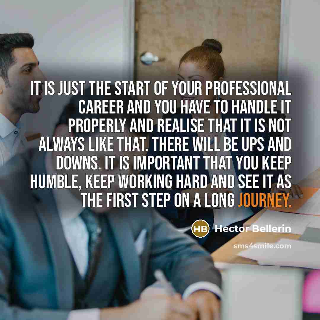 “It is just the start of your professional career and…” quote by Hector Bellerin