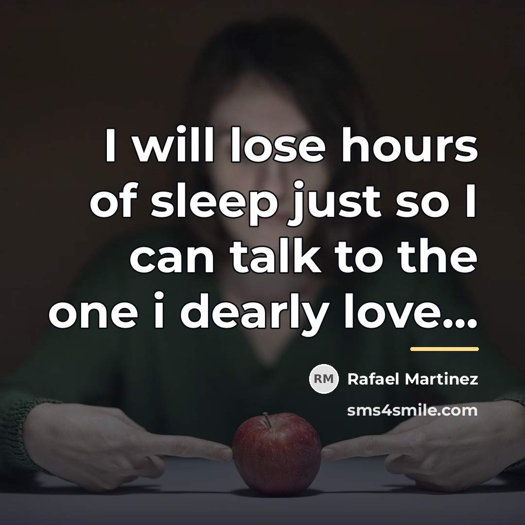 “I will lose hours of sleep just so I can…” quote by Rafael Martinez