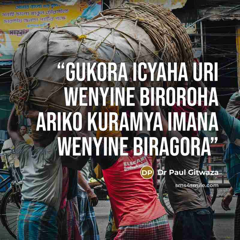“Gukora icyaha uri wenyine biroroha ariko kuramya Imana wenyine biragora” quote by Dr Paul Gitwaza