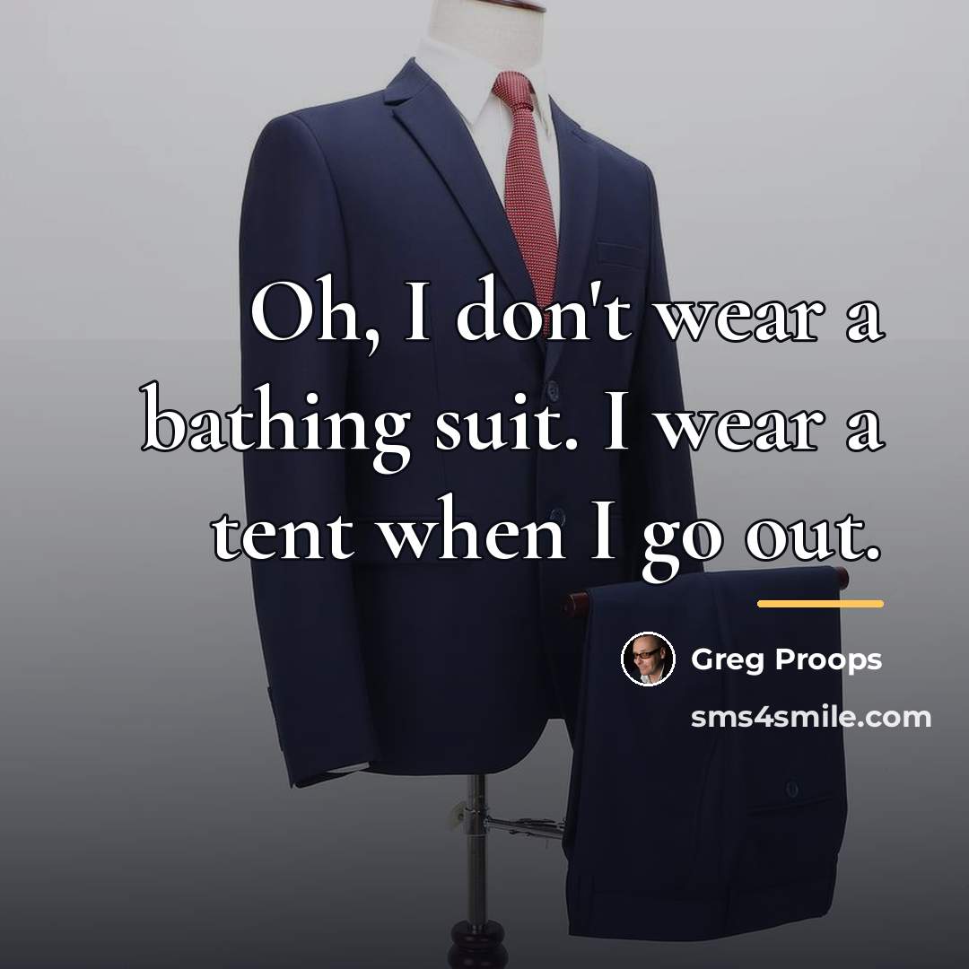 “Oh, I don't wear a bathing suit. I wear a…” quote by Greg Proops
