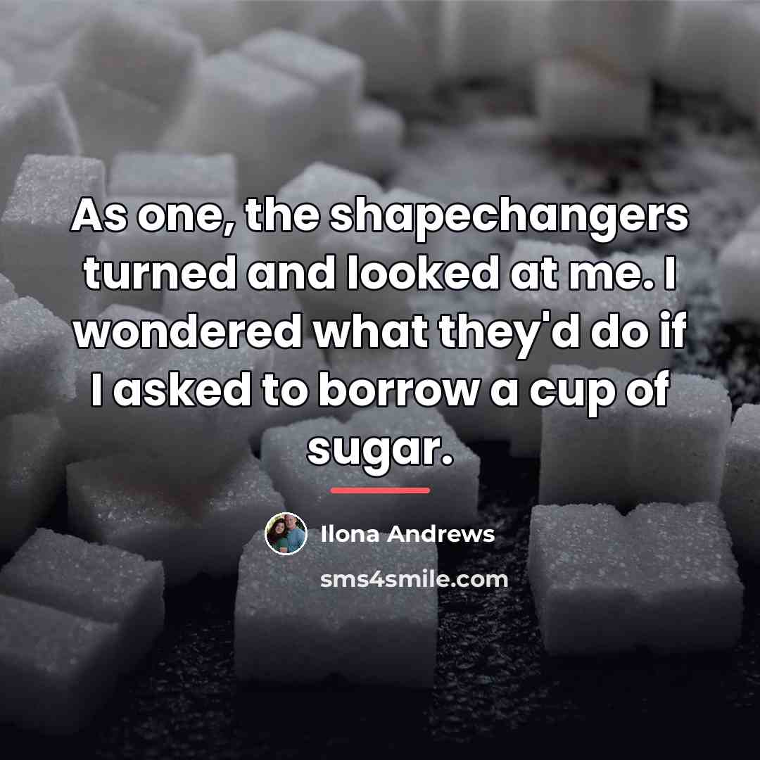 “As one, the shapechangers turned and looked at me. I…” quote by Ilona Andrews