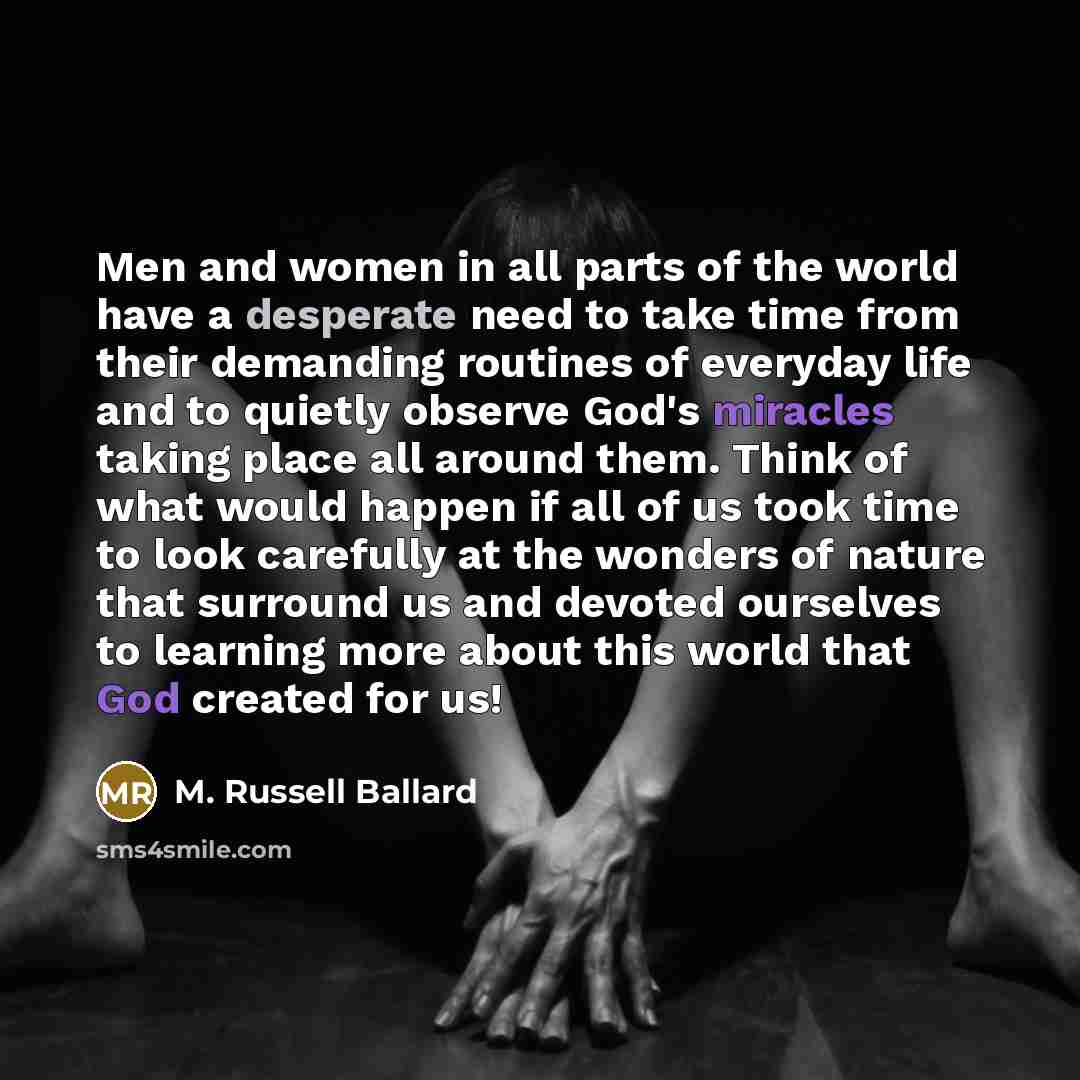 “Men and women in all parts of the world have…” quote by M. Russell Ballard