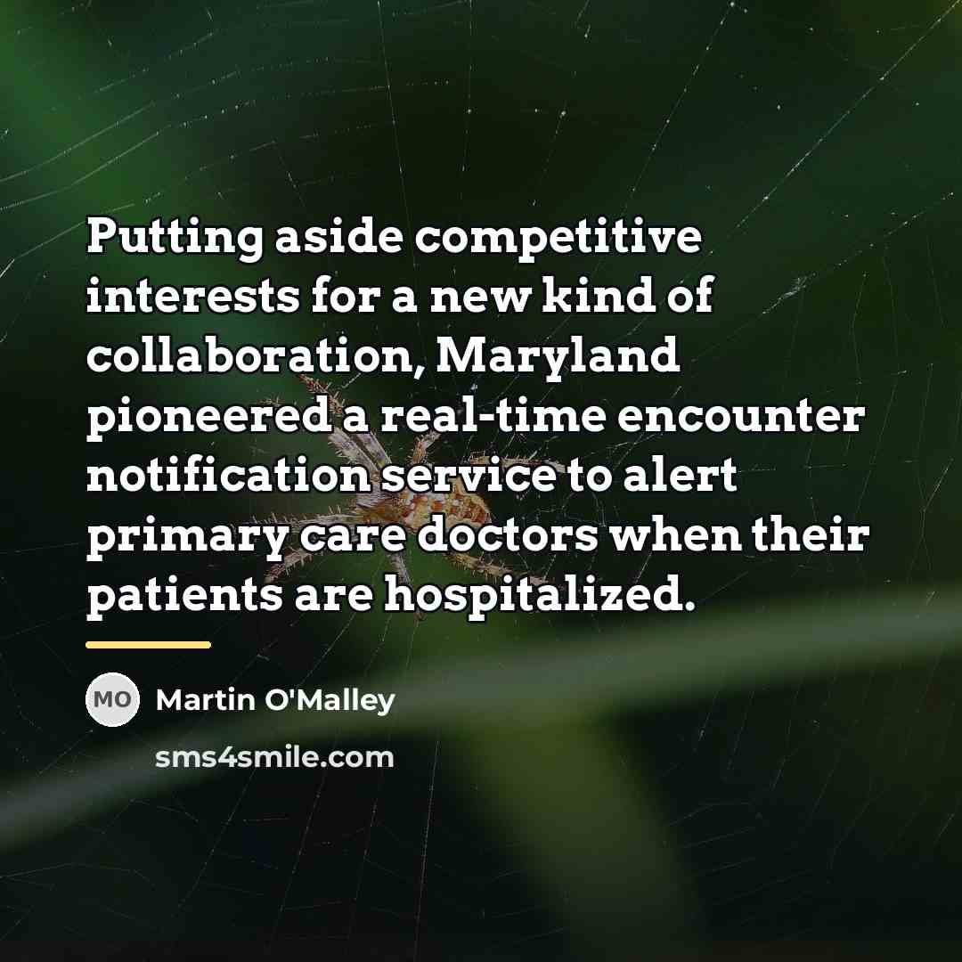 “Putting aside competitive interests for a new kind of collaboration,…” quote by Martin O'Malley