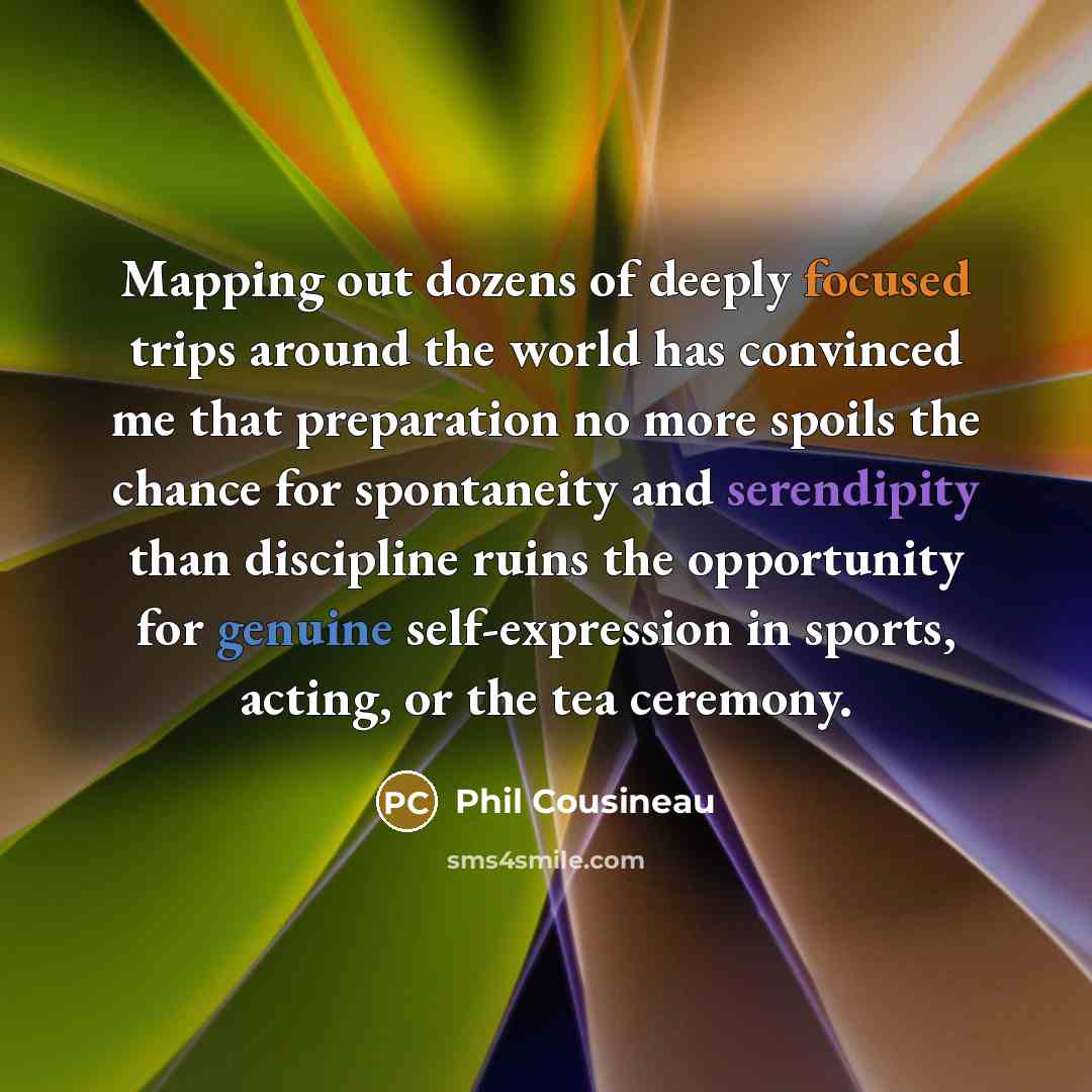 “Mapping out dozens of deeply focused trips around the world…” quote by Phil Cousineau