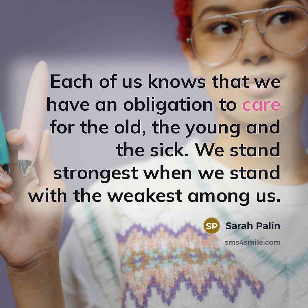 “Each of us knows that we have an obligation to…” quote by Sarah Palin
