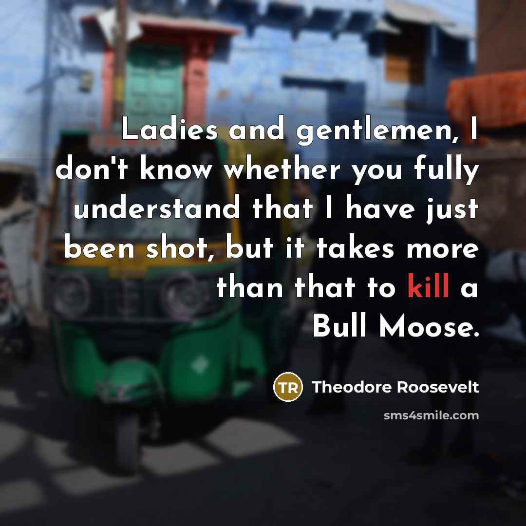 “Ladies and gentlemen, I don't know whether you fully understand…” quote by Theodore Roosevelt