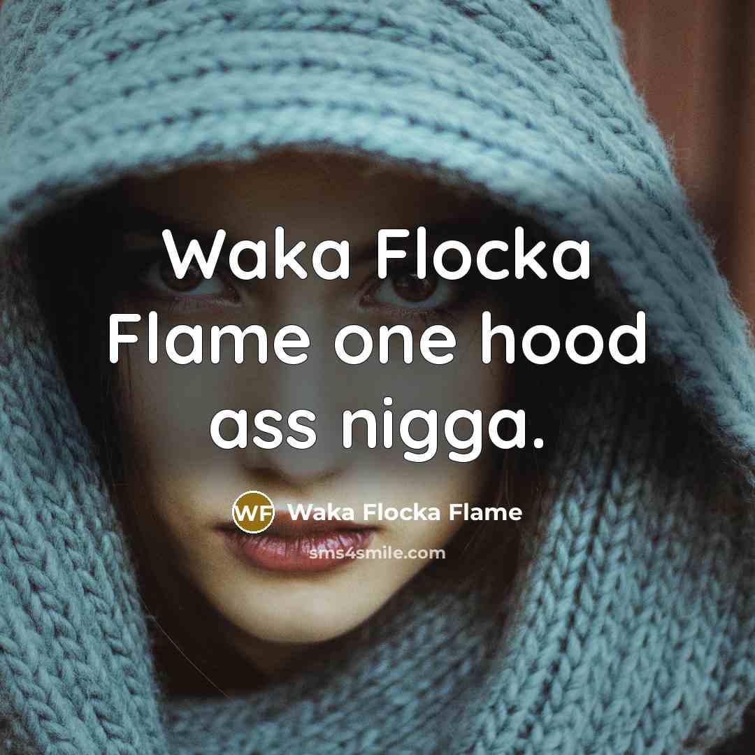 “Waka Flocka Flame one hood ass nigga.” quote by Waka Flocka Flame