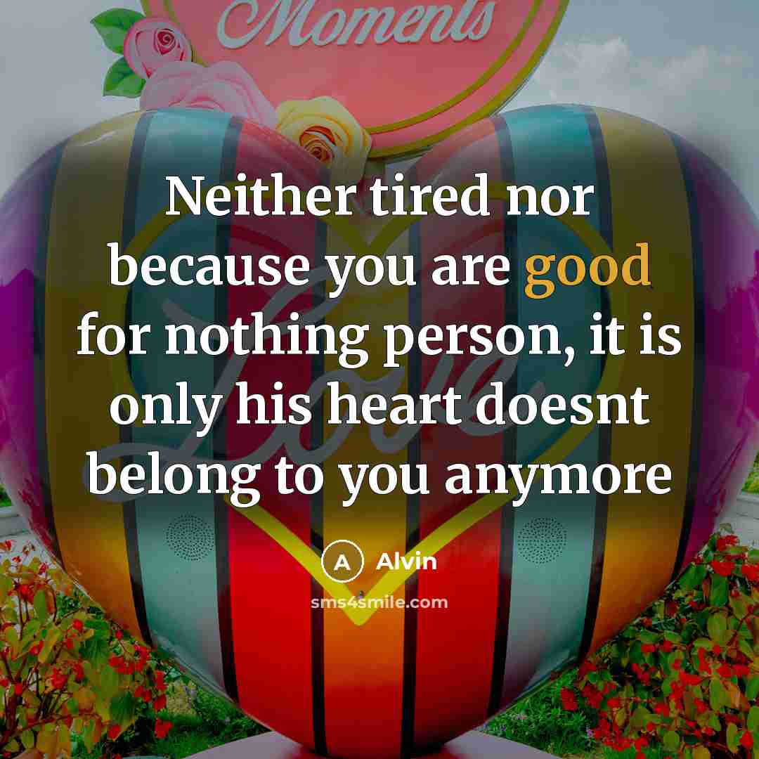 “Neither tired nor because you are good for nothing person,…” quote by Alvin