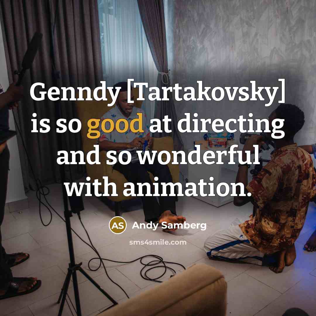 “Genndy [Tartakovsky] is so good at directing and so wonderful…” quote by Andy Samberg