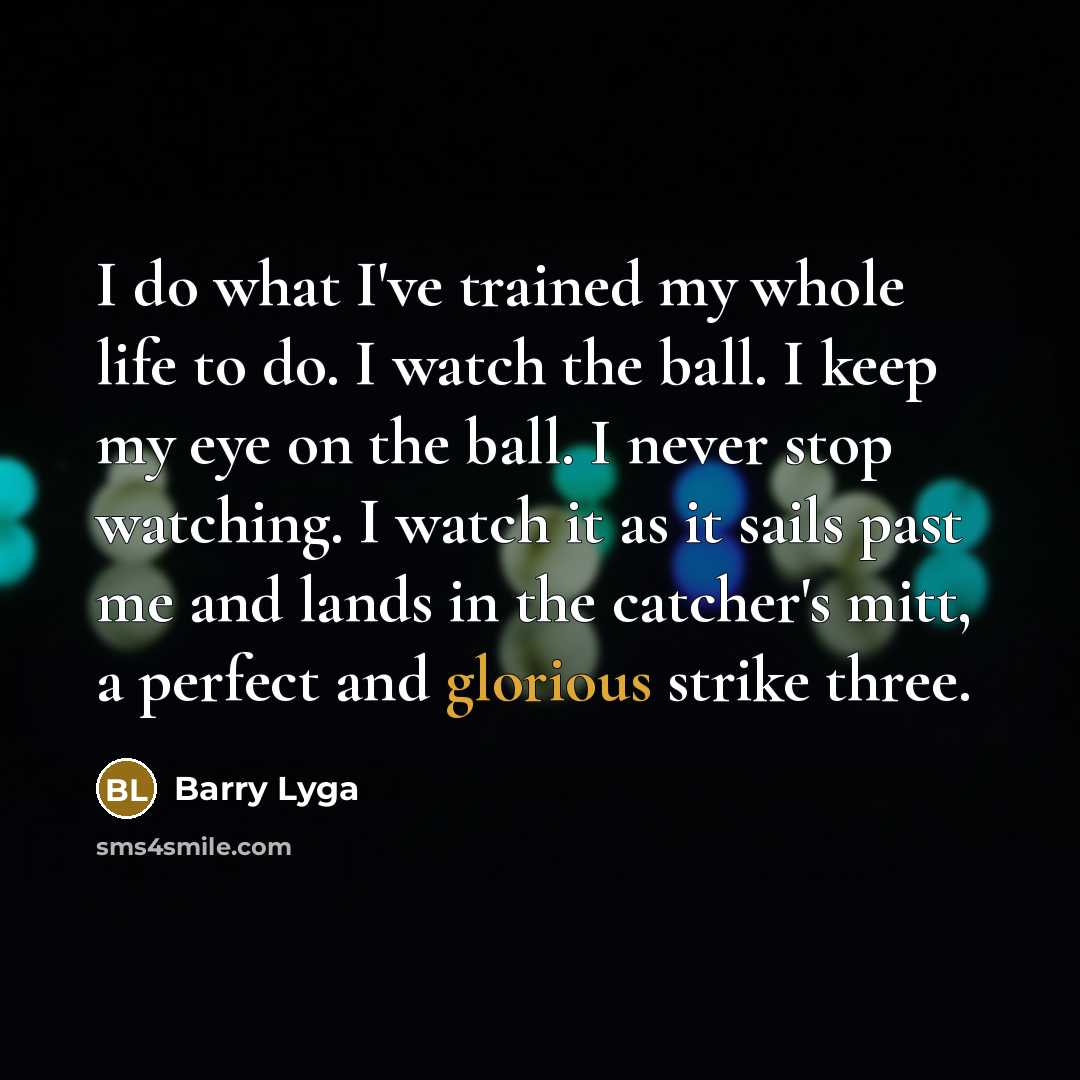 “I do what I've trained my whole life to do.…” quote by Barry Lyga