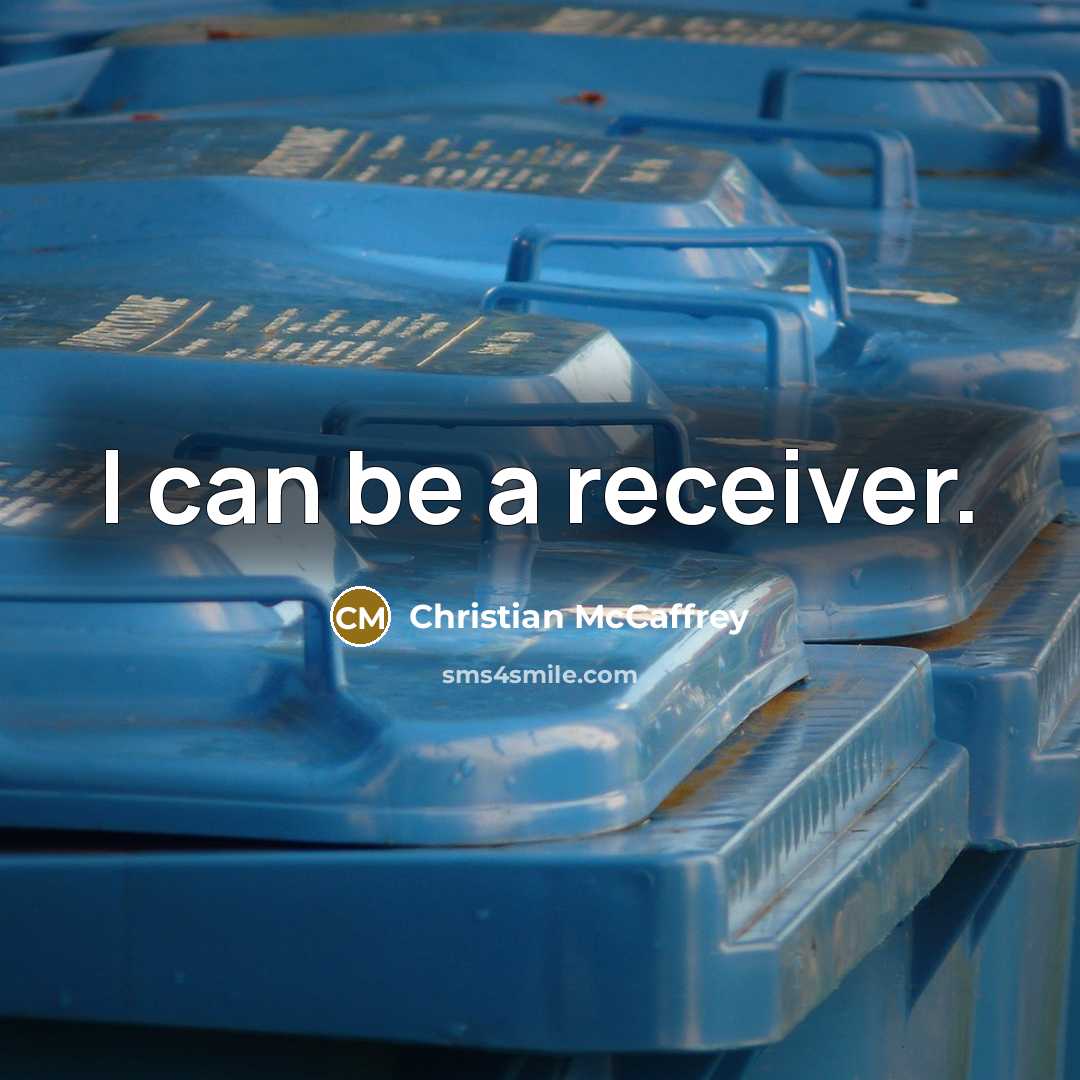 “I can be a receiver.…” quote by Christian McCaffrey