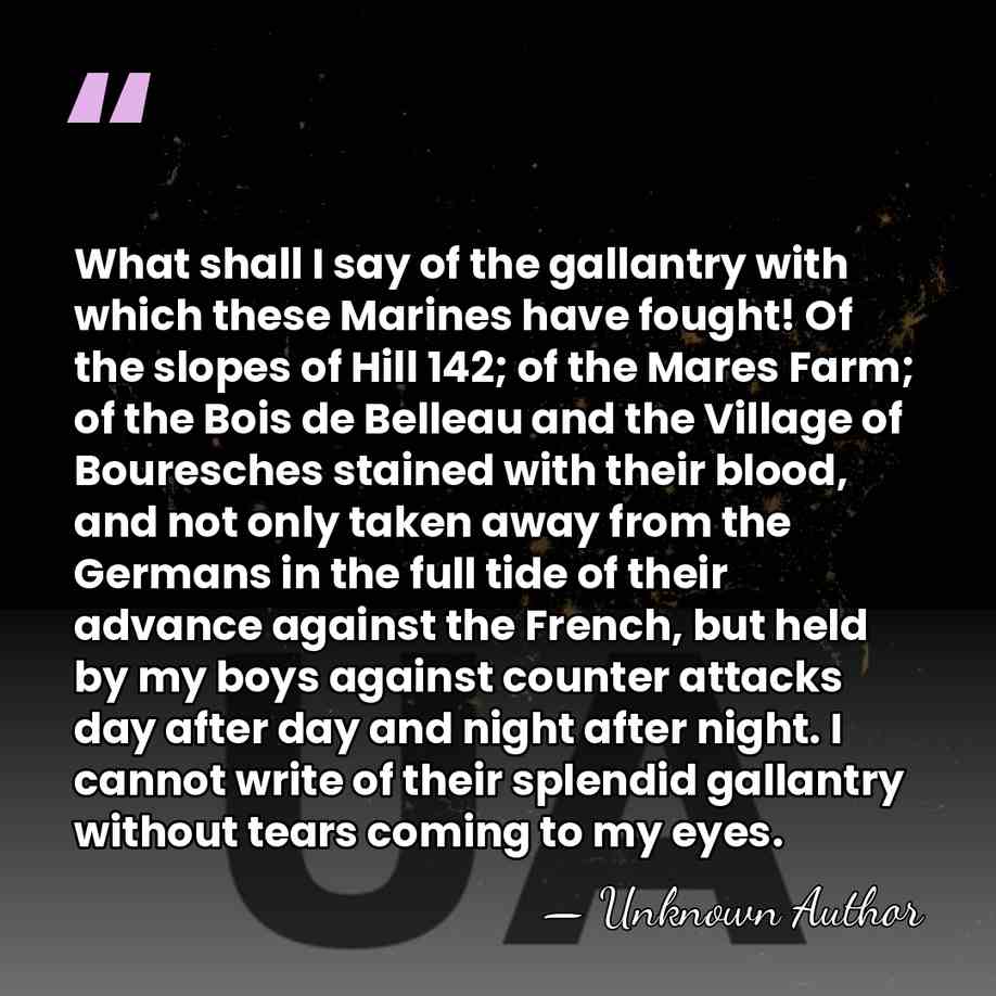 What shall I say of the gallantry with which these Marines have&hellip; - Unknown Author