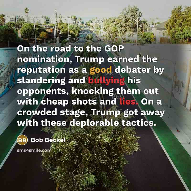 “On the road to the GOP nomination, Trump earned the…” quote by Bob Beckel