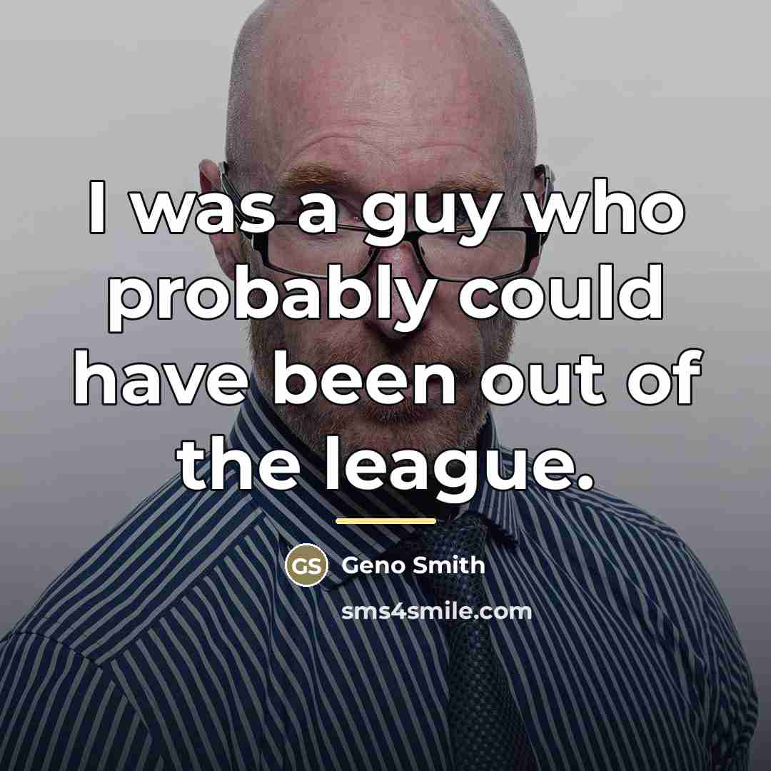 “I was a guy who probably could have been out…” quote by Geno Smith