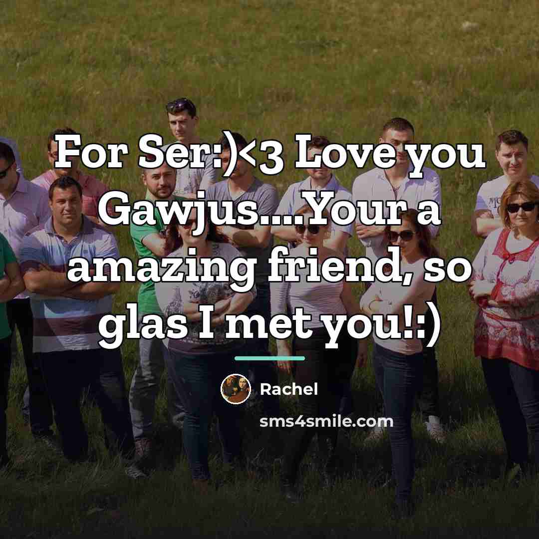 “For Ser:)…” quote by Rachel