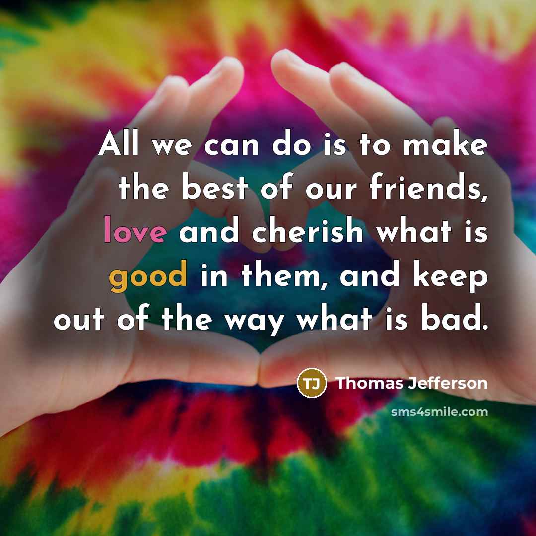 “All we can do is to make the best of…” quote by Thomas Jefferson