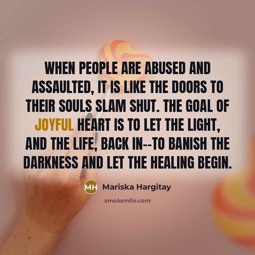 “When people are abused and assaulted, it is like the…” quote by Mariska Hargitay