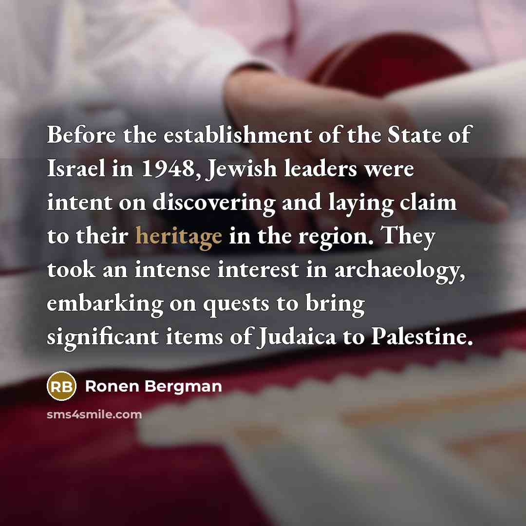 “Before the establishment of the State of Israel in 1948,…” quote by Ronen Bergman