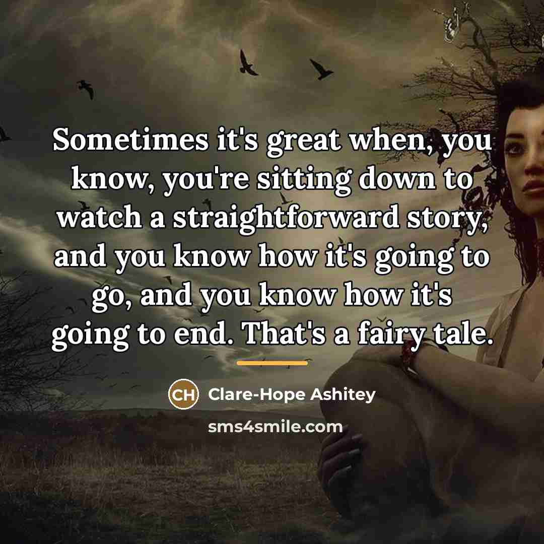“Sometimes it's great when, you know, you're sitting down to…” quote by Clare-Hope Ashitey