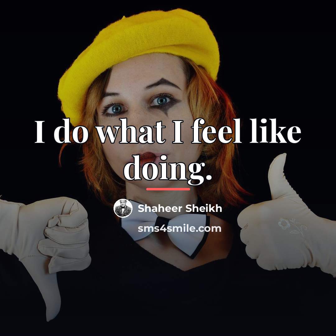 “I do what I feel like doing.…” quote by Shaheer Sheikh