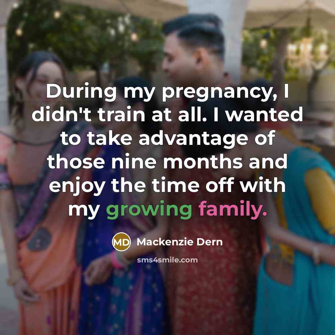 “During my pregnancy, I didn't train at all. I wanted…” quote by Mackenzie Dern