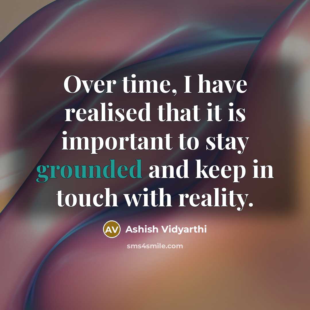 “Over time, I have realised that it is important to…” quote by Ashish Vidyarthi