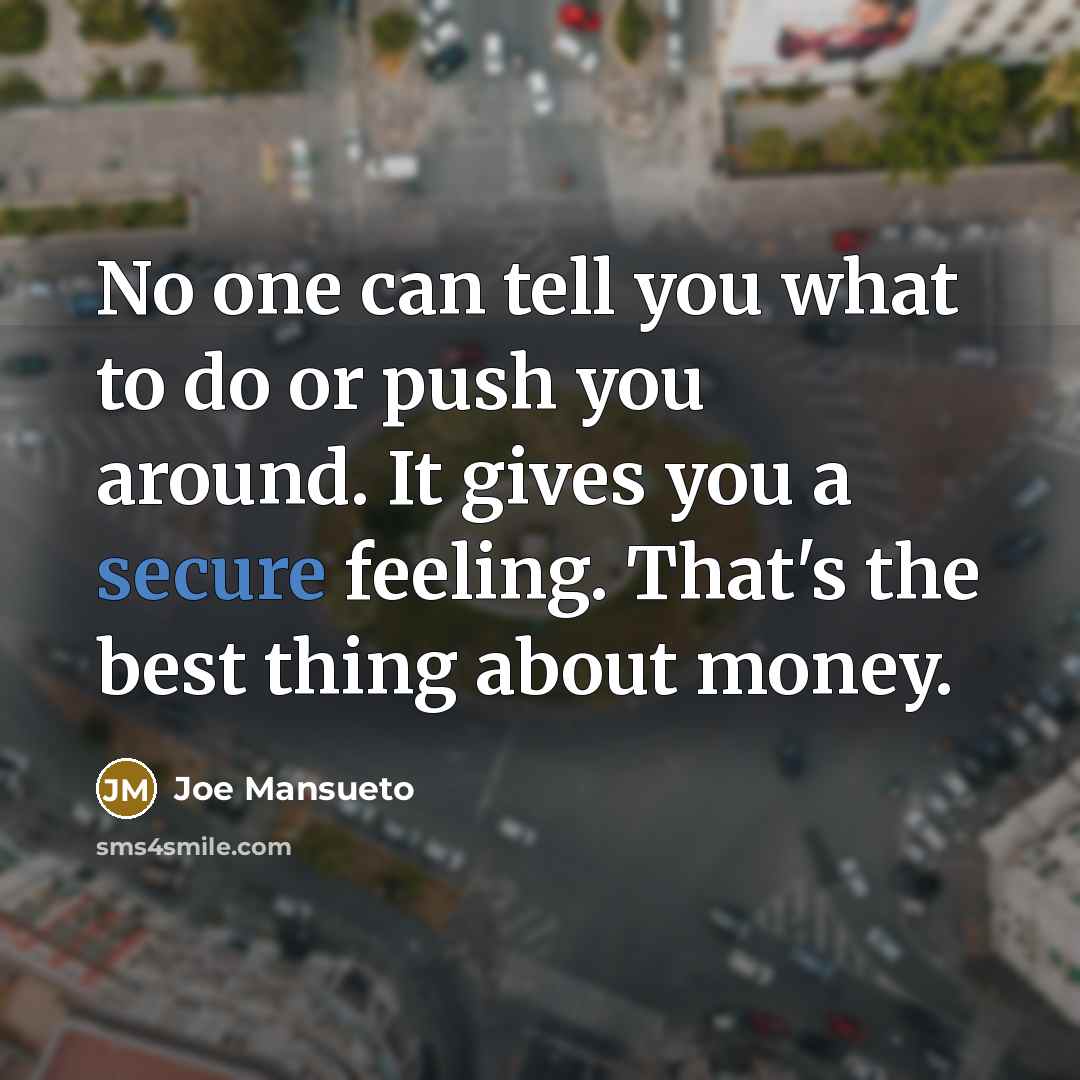 “No one can tell you what to do or push…” quote by Joe Mansueto