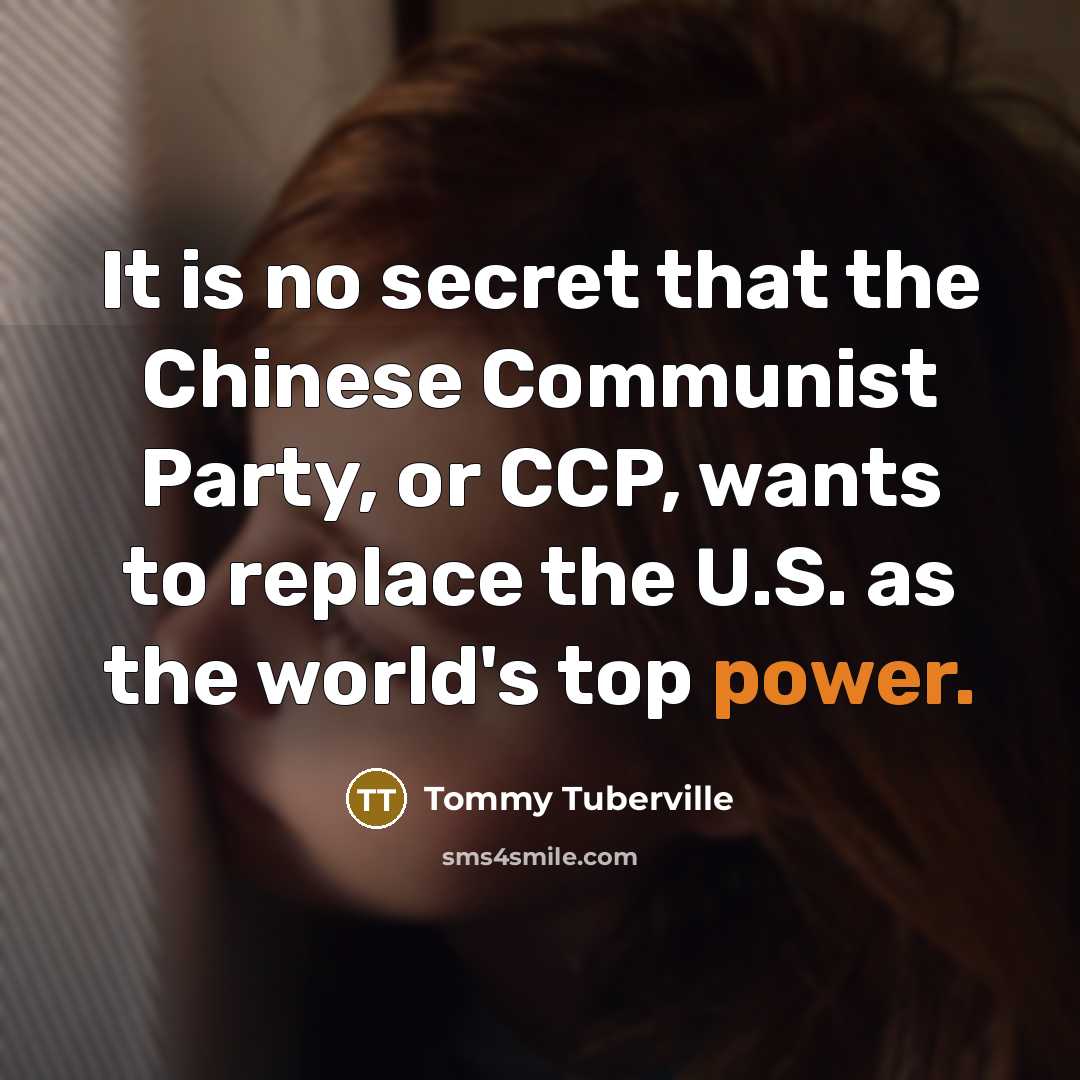 “It is no secret that the Chinese Communist Party, or…” quote by Tommy Tuberville