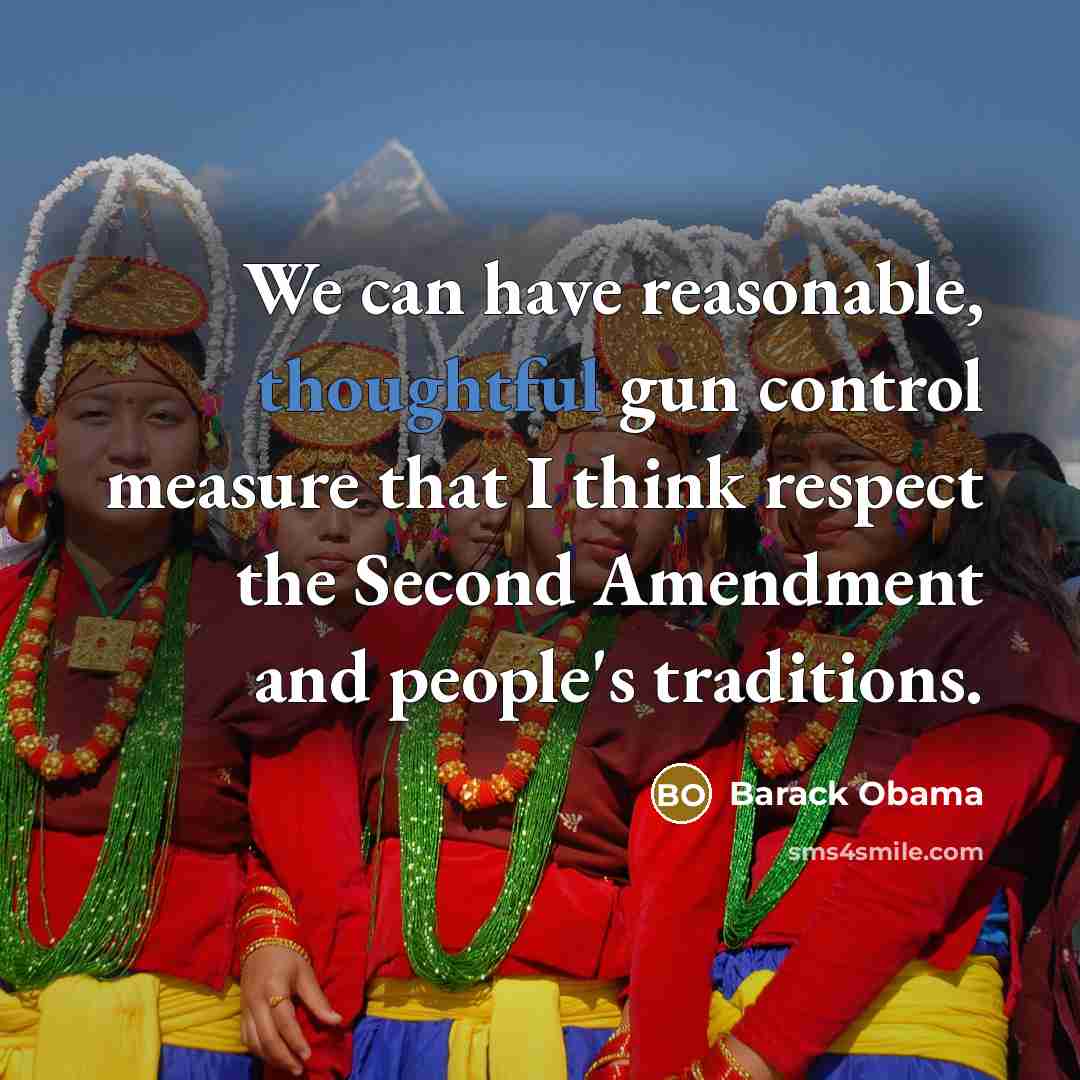 “We can have reasonable, thoughtful gun control measure that I…” quote by Barack Obama