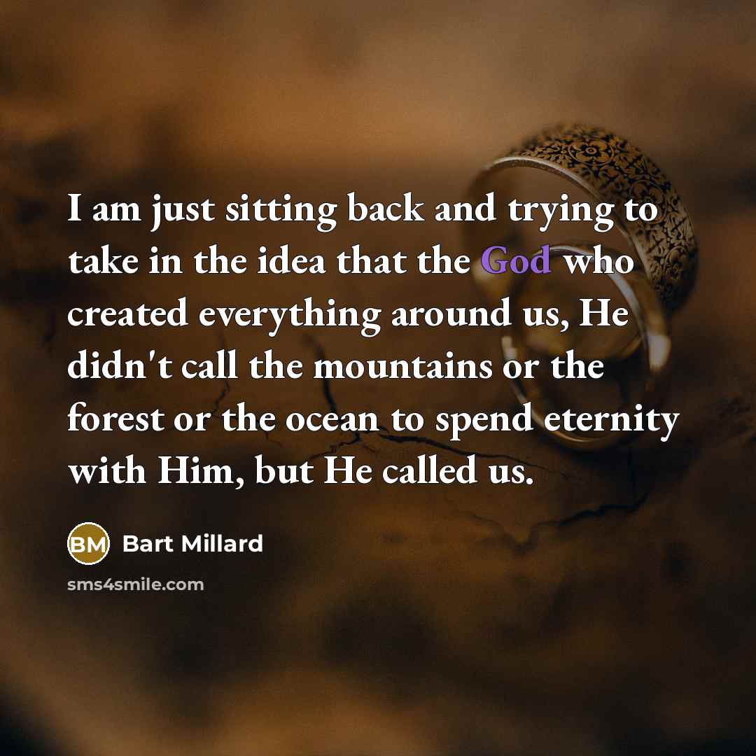 “I am just sitting back and trying to take in…” quote by Bart Millard