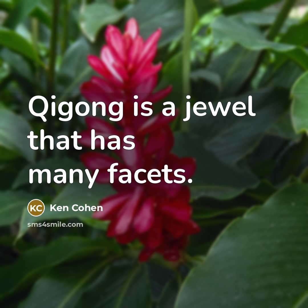 “Qigong is a jewel that has many facets.…” quote by Ken Cohen