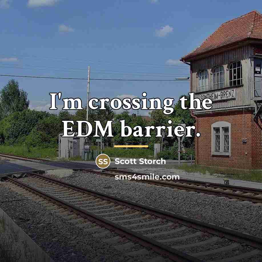 “I'm crossing the EDM barrier.…” quote by Scott Storch