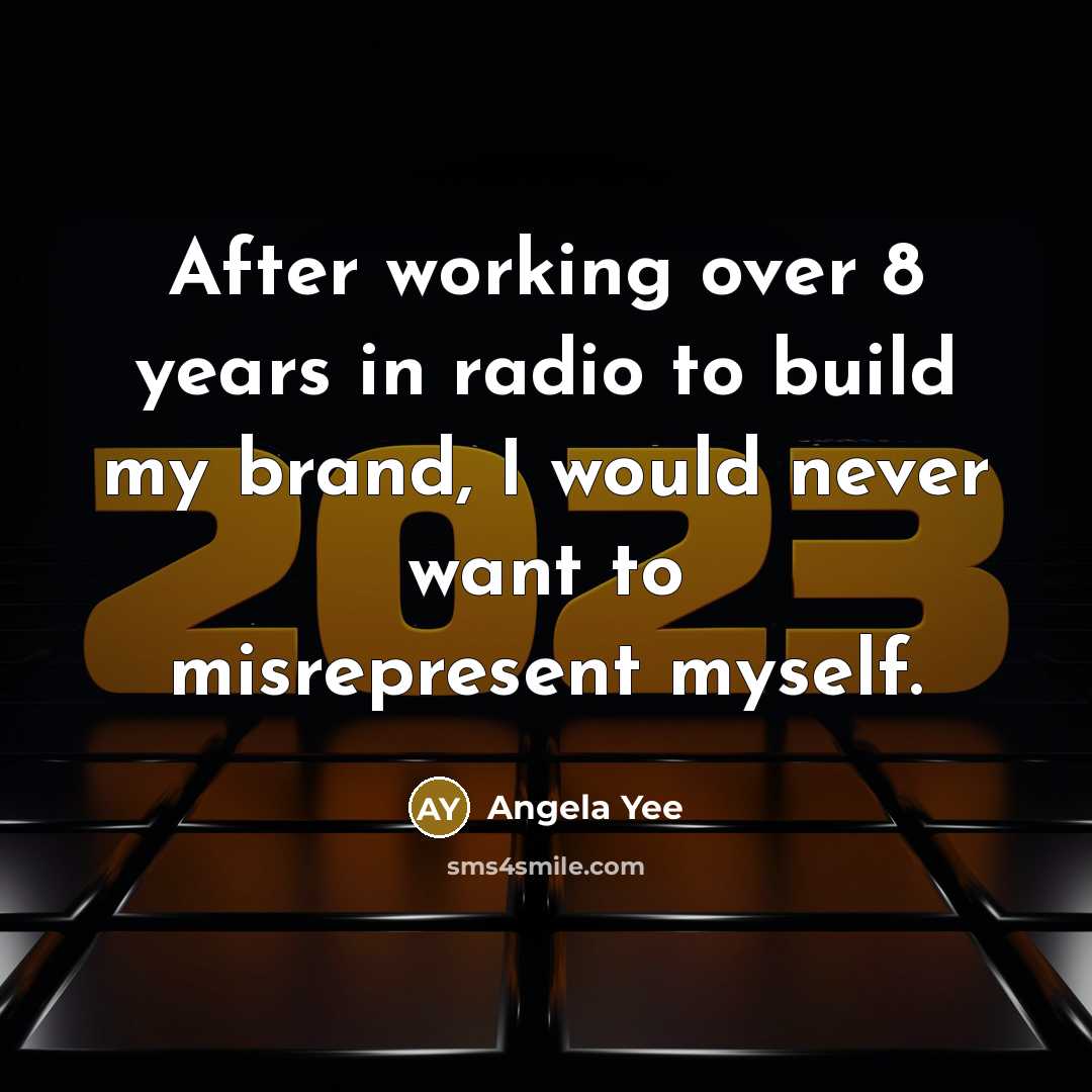 “After working over 8 years in radio to build my…” quote by Angela Yee