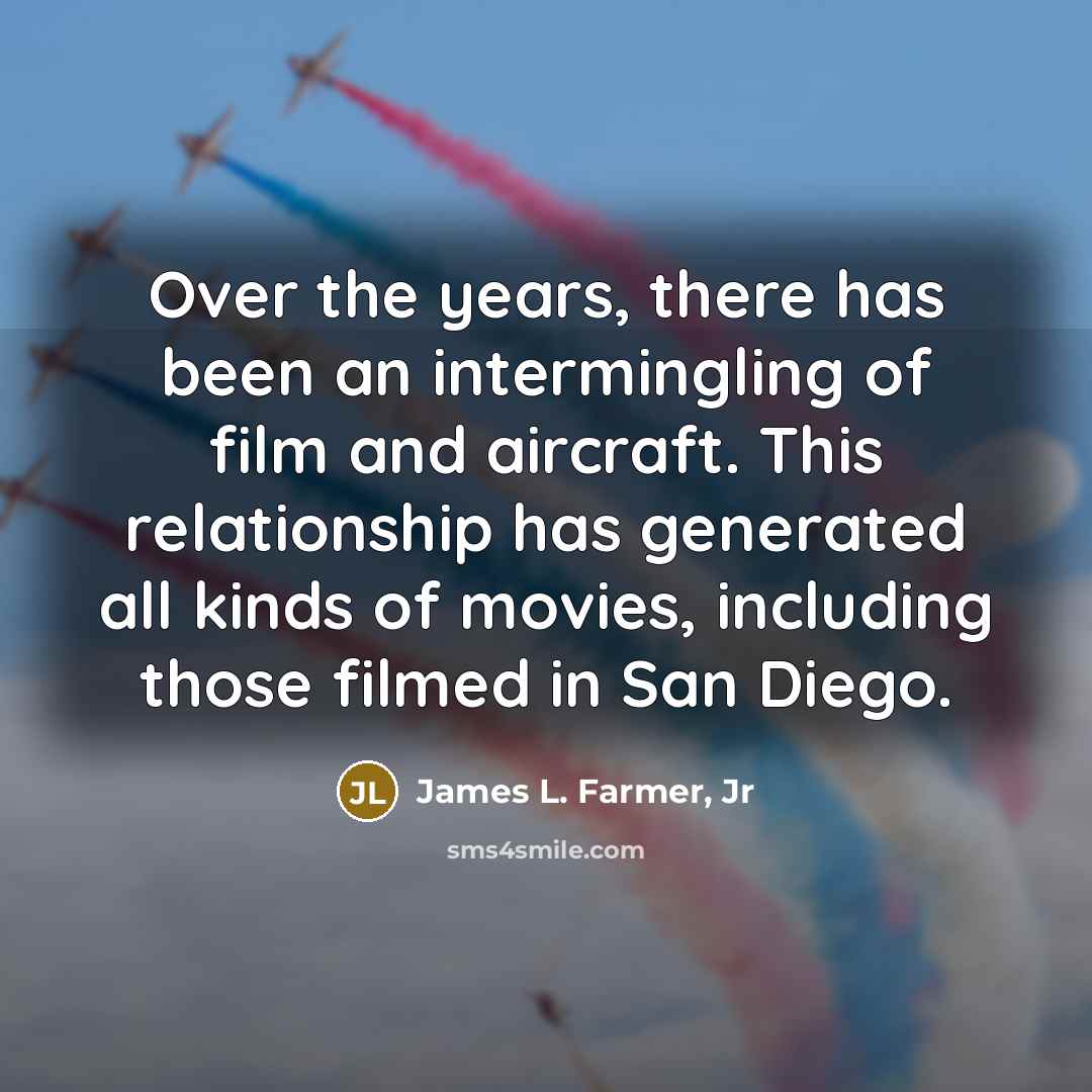 “Over the years, there has been an intermingling of film…” quote by James L. Farmer, Jr