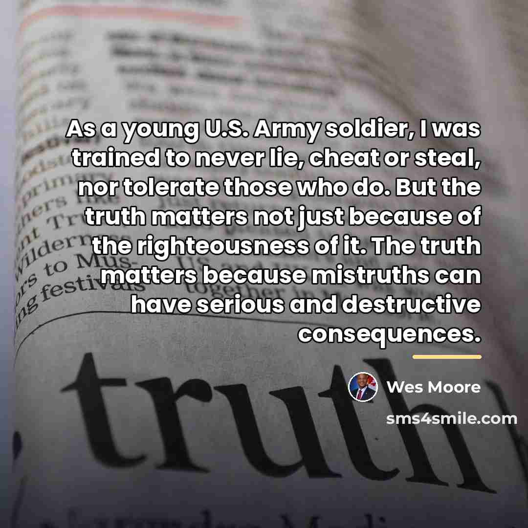 “As a young U.S. Army soldier, I was trained to…” quote by Wes Moore