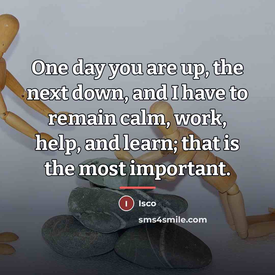 “One day you are up, the next down, and I…” quote by Isco