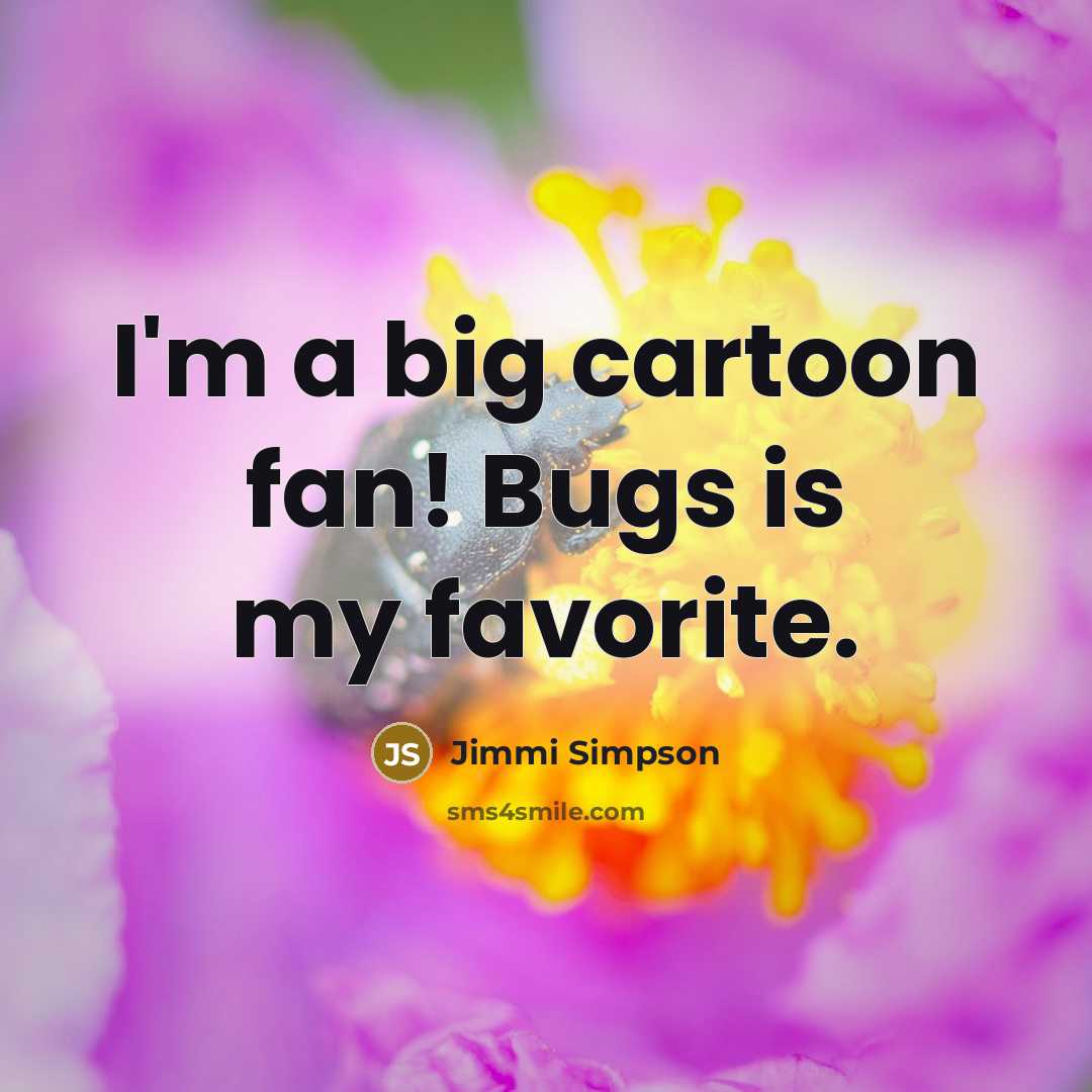 “I'm a big cartoon fan! Bugs is my favorite.…” quote by Jimmi Simpson