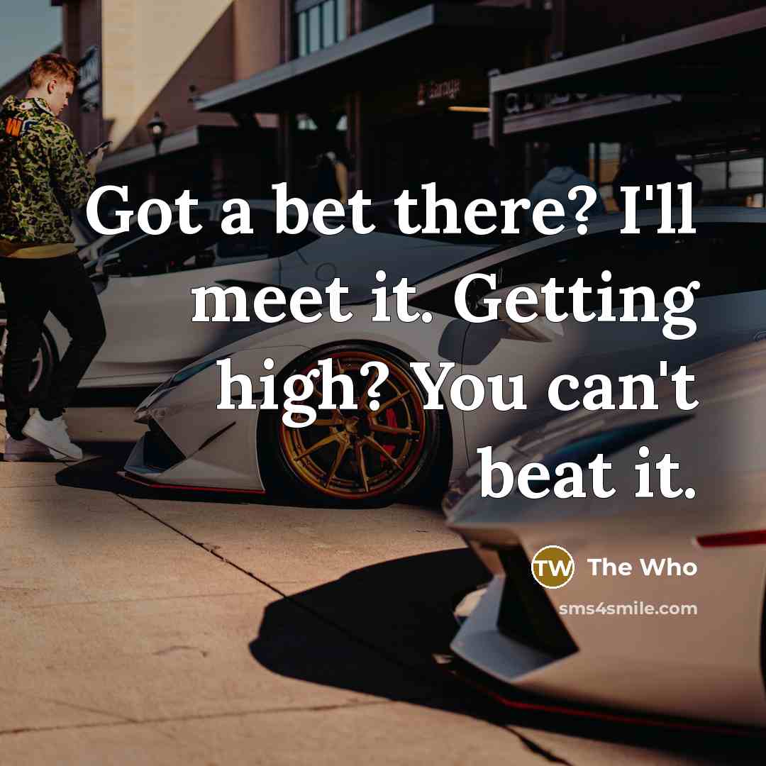 “Got a bet there? I'll meet it. Getting high? You…” quote by The Who