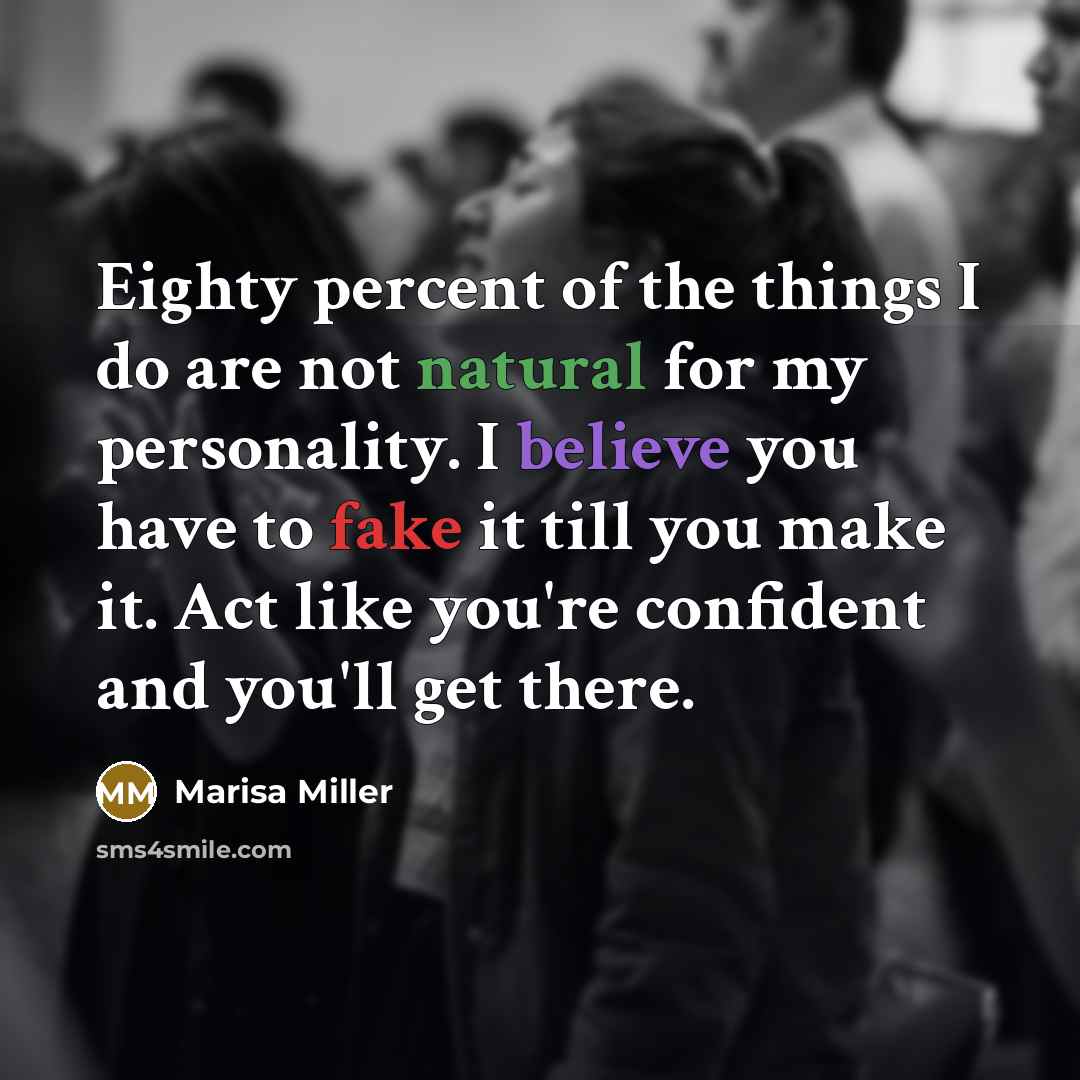 “Eighty percent of the things I do are not natural…” quote by Marisa Miller