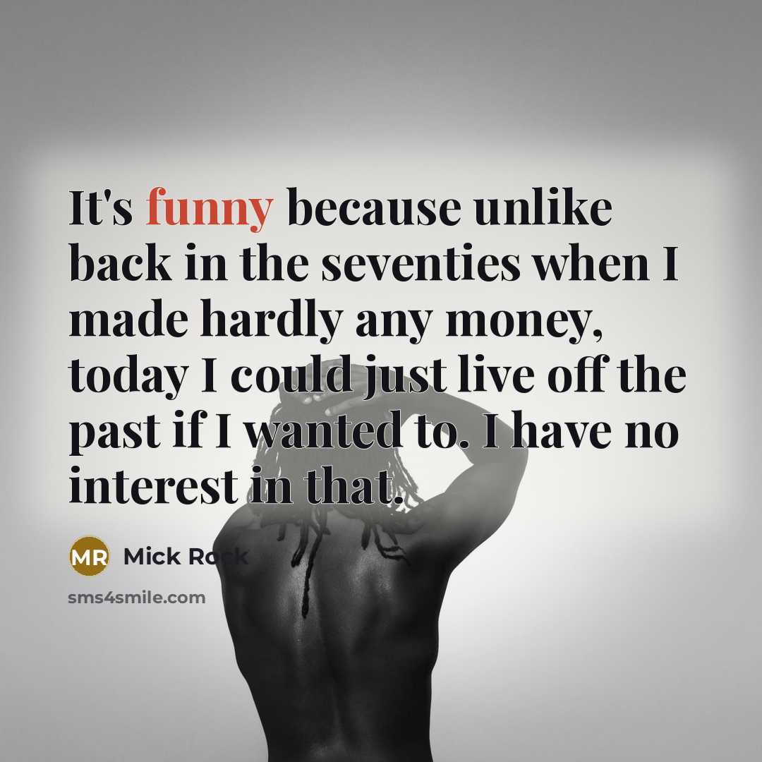 “It's funny because unlike back in the seventies when I…” quote by Mick Rock