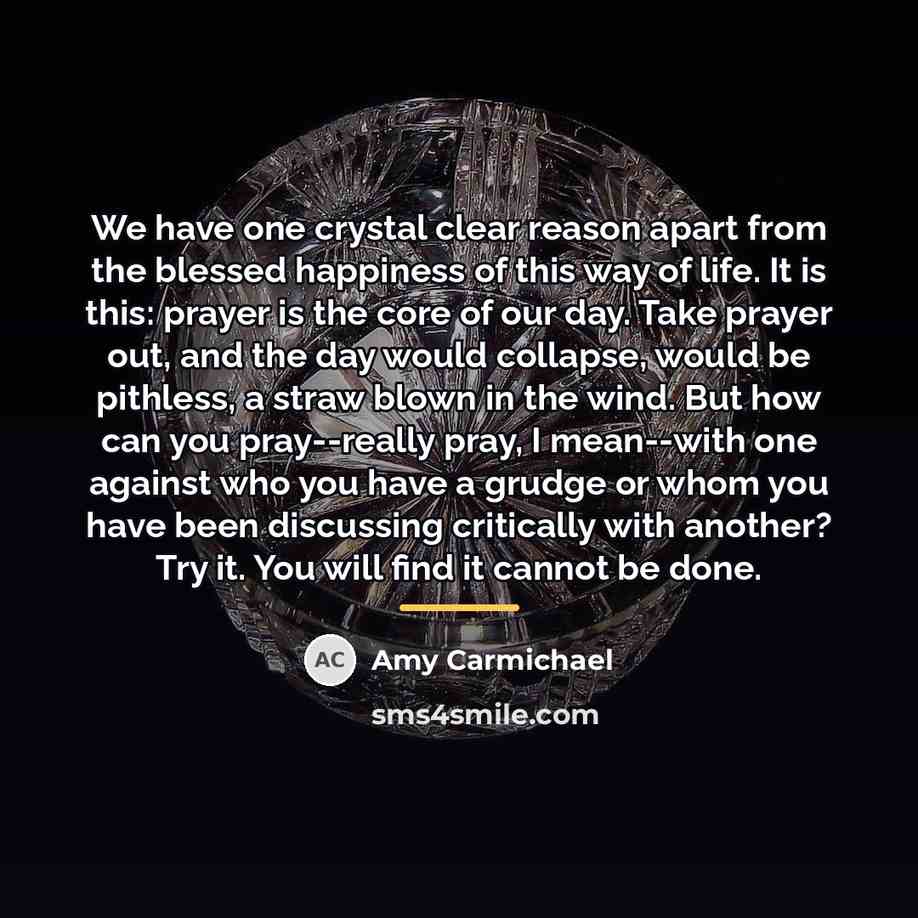 “We have one crystal clear reason apart from the blessed…” quote by Amy Carmichael
