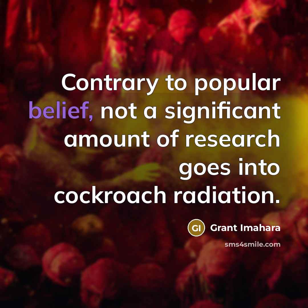“Contrary to popular belief, not a significant amount of research…” quote by Grant Imahara