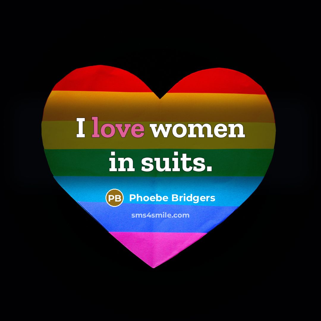 “I love women in suits.…” quote by Phoebe Bridgers