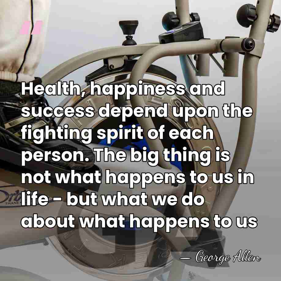 Health, happiness and success depend upon the fighting spirit of each person.&hellip; - George Allen