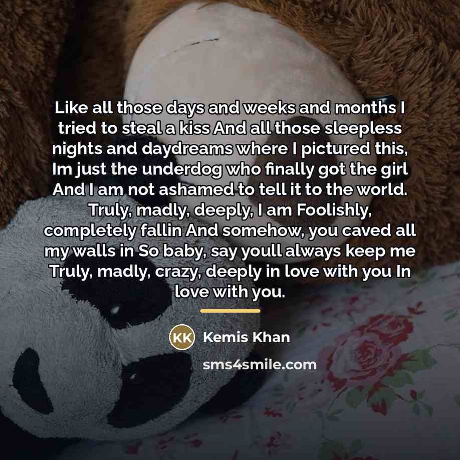 “Like all those days and weeks and months I tried…” quote by Kemis Khan