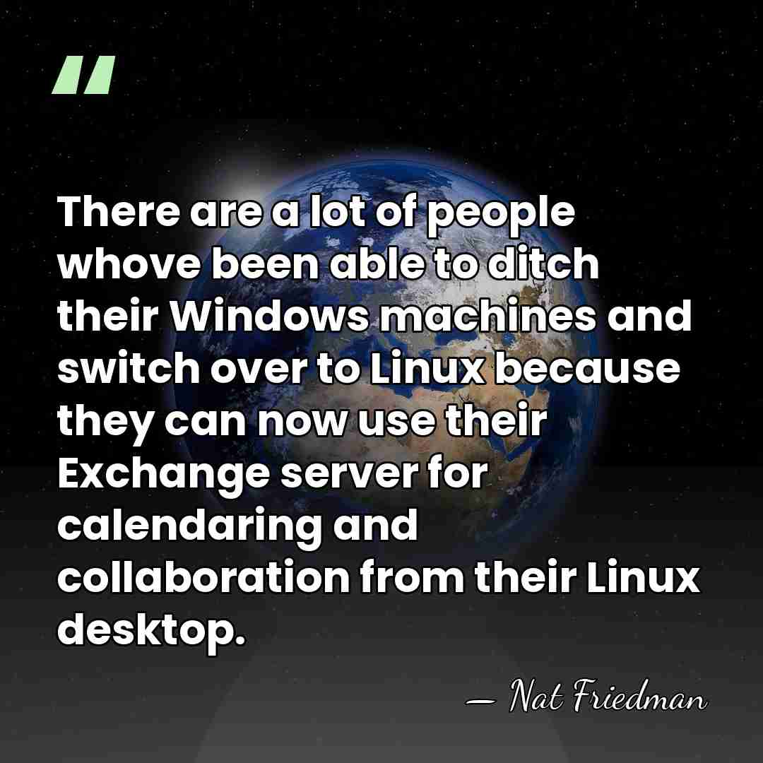 There are a lot of people whove been able to ditch their&hellip; - Nat Friedman