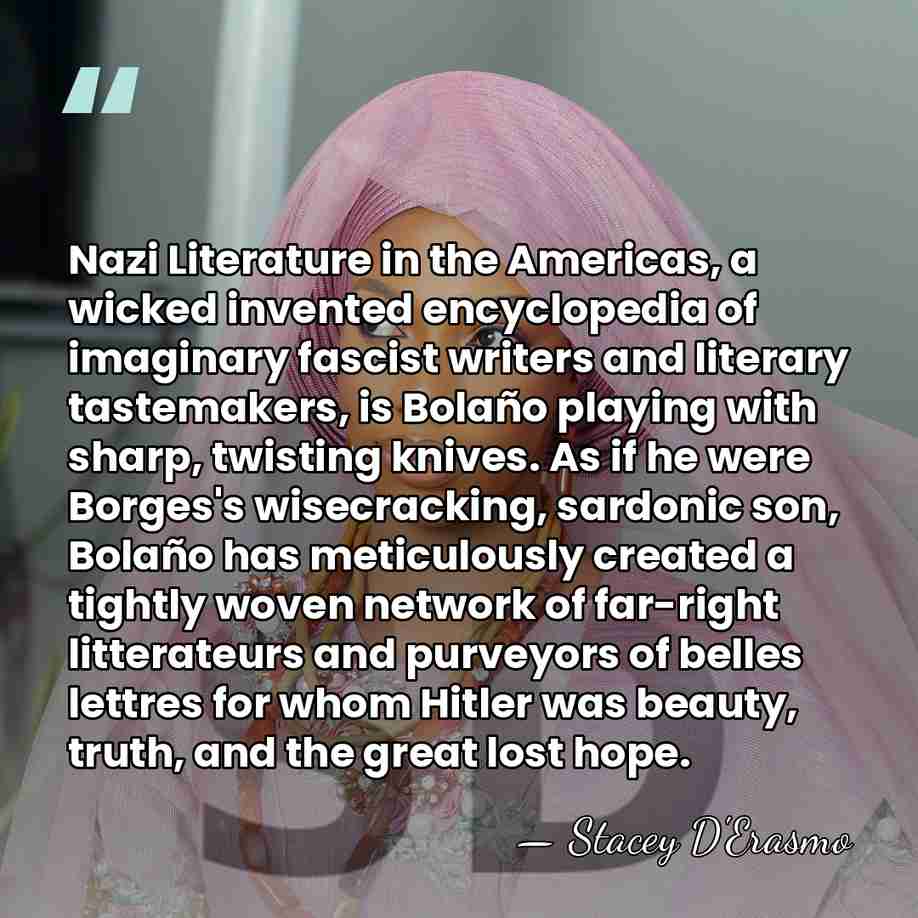 Nazi Literature in the Americas, a wicked invented encyclopedia of imaginary fascist&hellip; - Stacey D'Erasmo